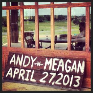 Loved all of the signs leading up to the wedding site. 