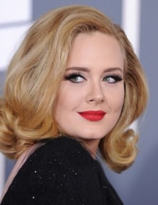 Adele always has a glam look in my opinion. 