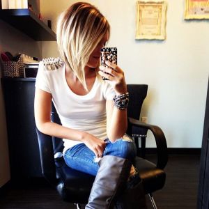 Will need to continue to grow it out but it's more of a blunt angle.