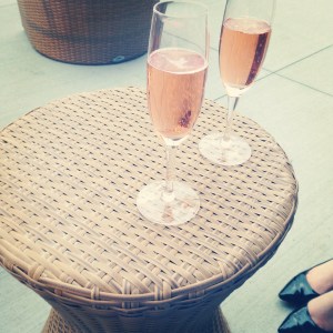 Patio Bubbles to start the night