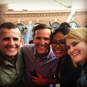 Look who we ran into and got to hang out with (until Mark's bedtime)