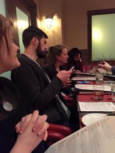 Coworkers and clients. But more like friends.