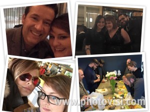 Hanging with Gabe, Carmen and AJ at the after-party...then the Friday aftermath...Kim and I buying McDonald's for coworkers...